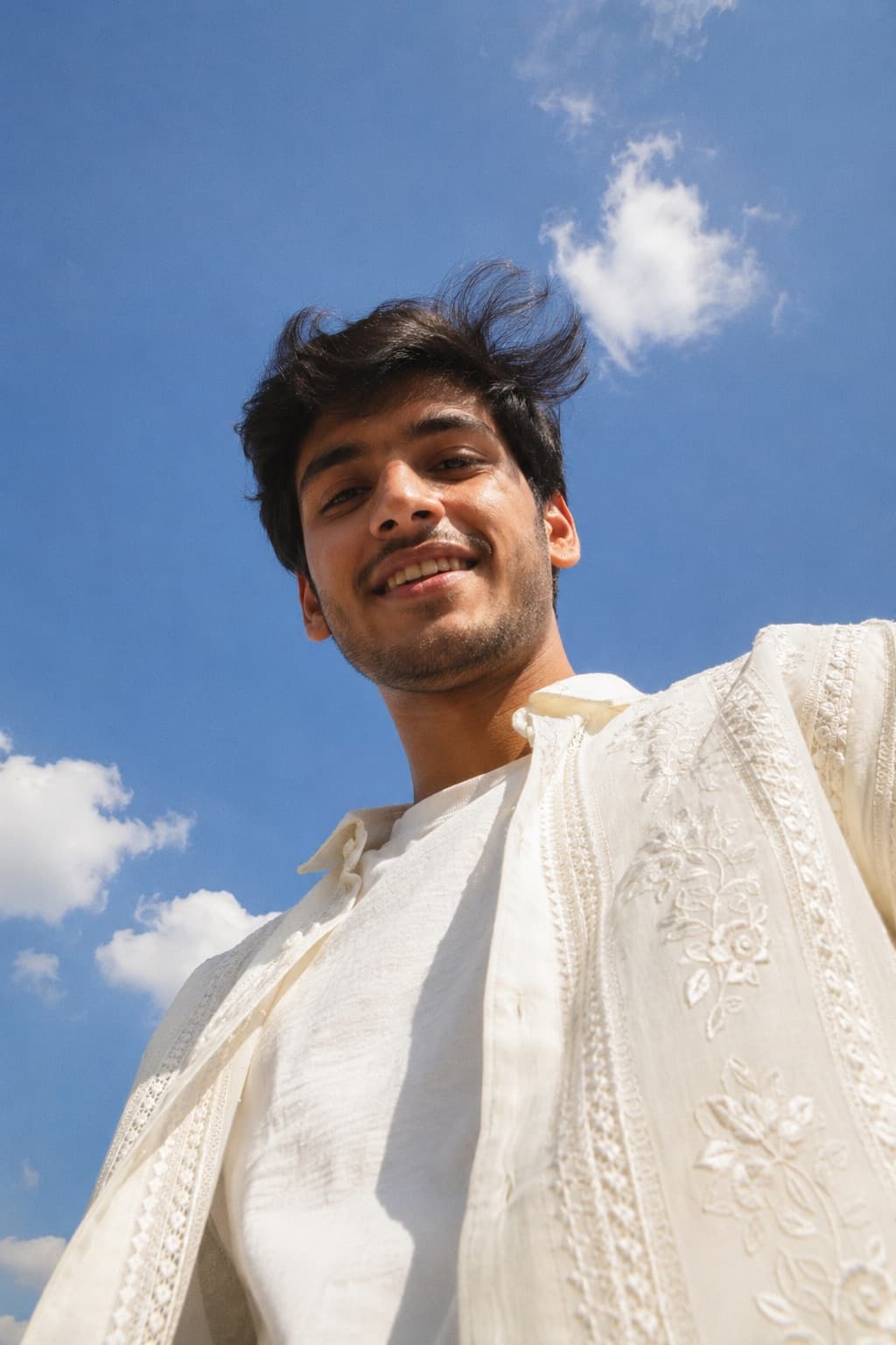 Darbar Overshirt — Court line, Bakhiya stitch